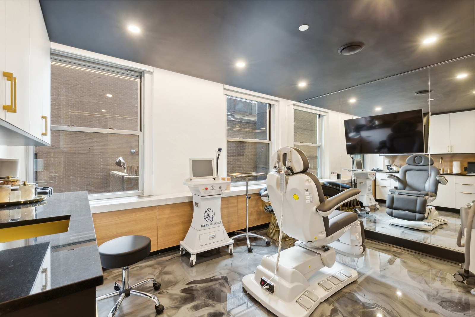 Medical office interior renovation view 03 at Emer Med by Essential Remodeling
