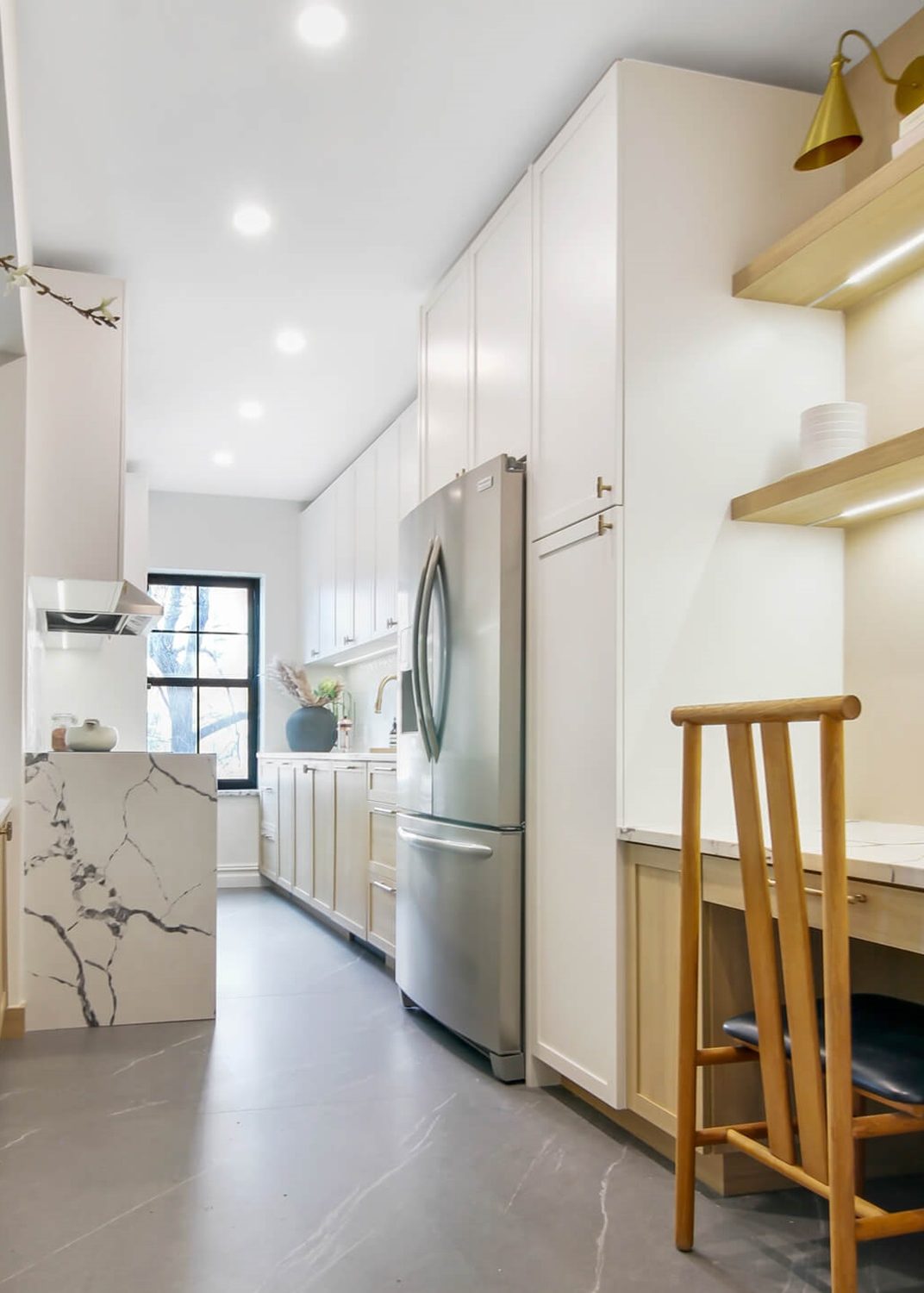 Kitchen and bathroom renovation view 01 at Park Slope Brooklyn Kitchen & Bathroom by Essential Remodeling
